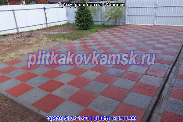 Тротуарная плитка Обнинск (Жуковский  район Калужская область): производство и укладка