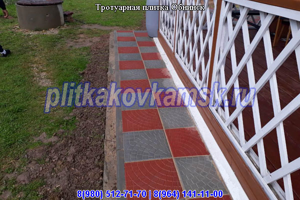 Тротуарная плитка Обнинск (Жуковский  район Калужская область): производство и укладка
