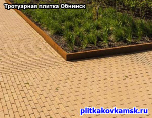 Укладка тротуарной плитки Кирпич в Обнинске