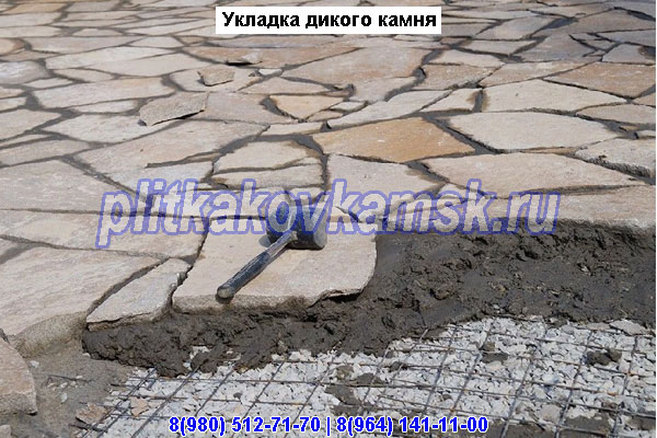 Укладка дикого камня в Жуковском районе Калужской области