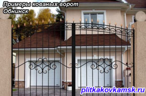Примеры кованых ворот Обнинск